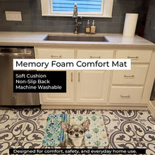 Load image into Gallery viewer, Chihuahua Coastal Sea Glass Memory Foam Kitchen Mat