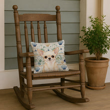 Load image into Gallery viewer, Cream Chihuahua Coastal Sea Glass Throw Pillow