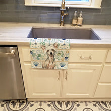 Load image into Gallery viewer, Hairless Mottled Pattern Chinese Crested Coastal Sea Glass Kitchen Towel