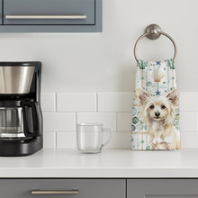 Load image into Gallery viewer, Powderpuff Chinese Crested Coastal Sea Glass Kitchen Towel