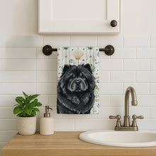 Load image into Gallery viewer, Black Chow Chow Coastal Sea Glass Kitchen Towel