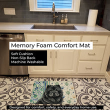 Load image into Gallery viewer, Black Chow Chow Coastal Sea Glass Memory Foam Kitchen Mat