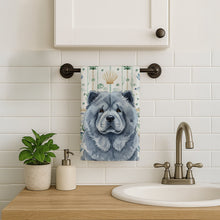 Load image into Gallery viewer, Blue Chow Chow Coastal Sea Glass Kitchen Towel