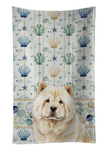Load image into Gallery viewer, Cream Chow Chow Coastal Sea Glass Kitchen Towel