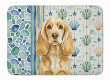 Load image into Gallery viewer, Buff Cocker Spaniel Coastal Sea Glass Memory Foam Kitchen Mat
