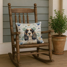 Load image into Gallery viewer, Parti Cocker Spaniel Coastal Sea Glass Throw Pillow