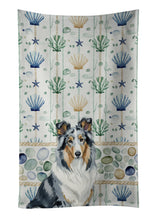Load image into Gallery viewer, Blue Merle Collie Coastal Sea Glass Kitchen Towel