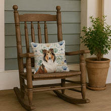 Load image into Gallery viewer, Sable Collie Coastal Sea Glass Throw Pillow