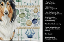 Load image into Gallery viewer, Tricolor Collie Coastal Sea Glass Kitchen Towel