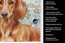 Load image into Gallery viewer, Red Brown Dachshund Coastal Sea Glass Kitchen Towel