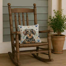 Load image into Gallery viewer, Wirehaired Wild Boar Dachshund Coastal Sea Glass Throw Pillow