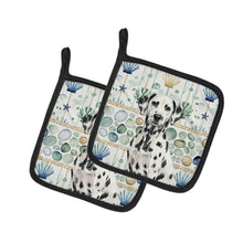 Load image into Gallery viewer, Dalmatian Coastal Sea Glass Pair of Pot Holders