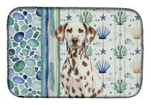 Load image into Gallery viewer, Liver Dalmatian Coastal Sea Glass Dish Drying Mat