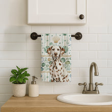 Load image into Gallery viewer, Liver Dalmatian Coastal Sea Glass Kitchen Towel