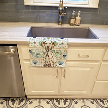 Load image into Gallery viewer, Liver Dalmatian Coastal Sea Glass Kitchen Towel