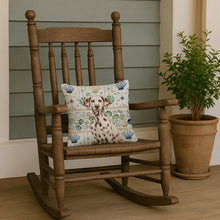 Load image into Gallery viewer, Liver Dalmatian Coastal Sea Glass Throw Pillow