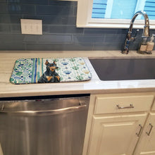 Load image into Gallery viewer, Doberman Pinscher Coastal Sea Glass Dish Drying Mat