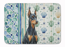 Load image into Gallery viewer, Doberman Pinscher Coastal Sea Glass Memory Foam Kitchen Mat