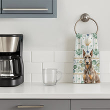 Load image into Gallery viewer, Fawn Doberman Pinscher Coastal Sea Glass Kitchen Towel