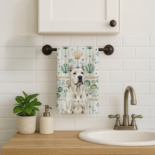 Load image into Gallery viewer, Dogo Argentino Coastal Sea Glass Kitchen Towel