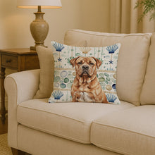 Load image into Gallery viewer, Dogue de Bordeaux Coastal Sea Glass Throw Pillow