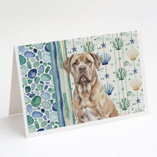 Load image into Gallery viewer, Isabella Dogue de Bordeaux Coastal Sea Glass Greeting Cards Pack of 8