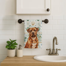 Load image into Gallery viewer, Mahogany Dogue de Bordeaux Coastal Sea Glass Kitchen Towel