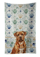 Load image into Gallery viewer, Mahogany Dogue de Bordeaux Coastal Sea Glass Kitchen Towel