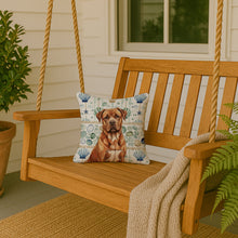 Load image into Gallery viewer, Mahogany Dogue de Bordeaux Coastal Sea Glass Throw Pillow