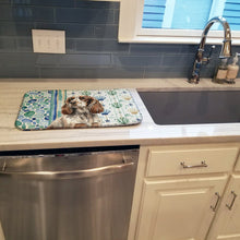 Load image into Gallery viewer, Liver Roan English Cocker Spaniel Coastal Sea Glass Dish Drying Mat