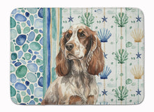 Load image into Gallery viewer, Liver Roan English Cocker Spaniel Coastal Sea Glass Memory Foam Kitchen Mat