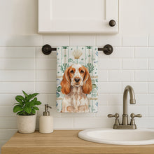 Load image into Gallery viewer, Orange Roan English Cocker Spaniel Coastal Sea Glass Kitchen Towel