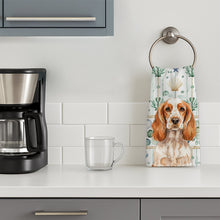 Load image into Gallery viewer, Orange Roan English Cocker Spaniel Coastal Sea Glass Kitchen Towel