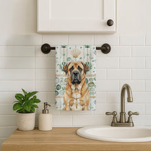 Load image into Gallery viewer, Apricot English Mastiff Coastal Sea Glass Kitchen Towel