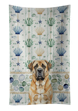 Load image into Gallery viewer, Apricot English Mastiff Coastal Sea Glass Kitchen Towel