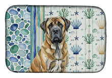 Load image into Gallery viewer, Brindle English Mastiff Coastal Sea Glass Dish Drying Mat