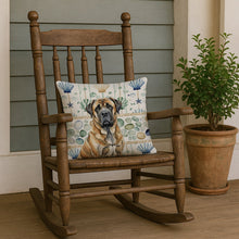 Load image into Gallery viewer, Brindle English Mastiff Coastal Sea Glass Throw Pillow