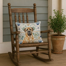 Load image into Gallery viewer, Fawn English Mastiff Coastal Sea Glass Throw Pillow