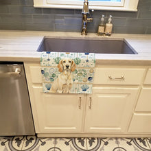 Load image into Gallery viewer, Lemon Belton English Setter Coastal Sea Glass Kitchen Towel