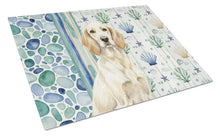 Load image into Gallery viewer, Lemon Belton English Setter Coastal Sea Glass Glass Cutting Board