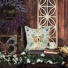 Load image into Gallery viewer, Lemon Belton English Setter Coastal Sea Glass Throw Pillow