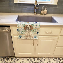 Load image into Gallery viewer, Liver Belton English Setter Coastal Sea Glass Kitchen Towel