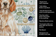 Load image into Gallery viewer, Orange Belton English Setter Coastal Sea Glass Kitchen Towel