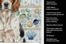 Load image into Gallery viewer, Tricolor English Setter Coastal Sea Glass Kitchen Towel
