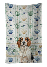 Load image into Gallery viewer, Tricolor English Setter Coastal Sea Glass Kitchen Towel