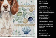 Load image into Gallery viewer, Liver and White English Springer Spaniel Coastal Sea Glass Kitchen Towel