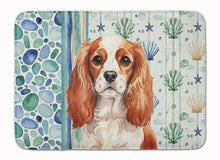 Load image into Gallery viewer, Blenheim English Toy Spaniel Coastal Sea Glass Memory Foam Kitchen Mat