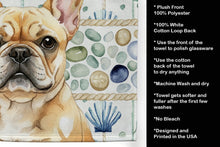 Load image into Gallery viewer, Fawn French Bulldog Coastal Sea Glass Kitchen Towel