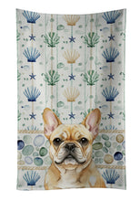 Load image into Gallery viewer, Fawn French Bulldog Coastal Sea Glass Kitchen Towel