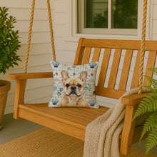 Load image into Gallery viewer, Fawn French Bulldog Coastal Sea Glass Throw Pillow